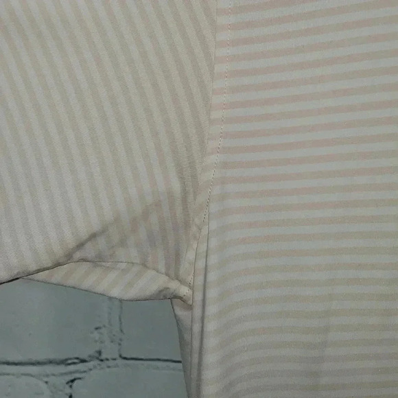 Foot Joy Athletic Fit Orange White Stripe Performance Golf Apparel Size L - Picture 6 of 8